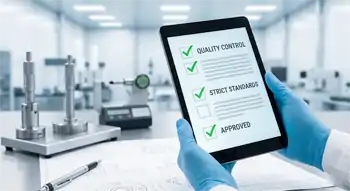 Quality control checklist concept showing strict standards.
