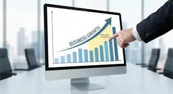 Graph showing business growth after acquiring a Nova asset.